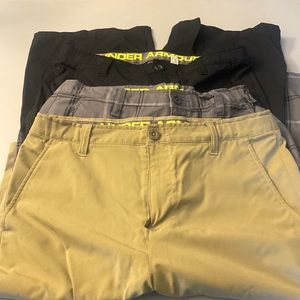 3 pair boys Under Armour boys golf shorts youth XL